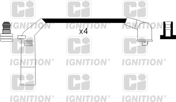 Quinton Hazell XC868 - Augstsprieguma vadu komplekts www.autospares.lv