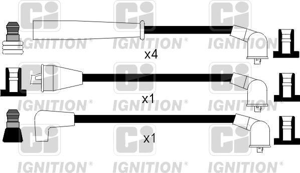 Quinton Hazell XC867 - Augstsprieguma vadu komplekts www.autospares.lv