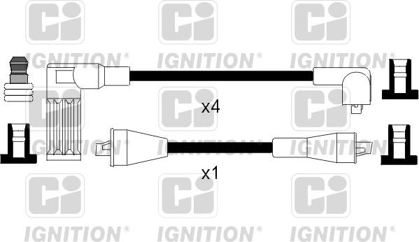 Quinton Hazell XC814 - Augstsprieguma vadu komplekts www.autospares.lv