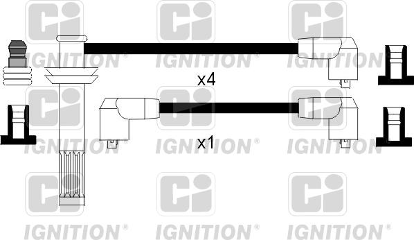 Quinton Hazell XC813 - Augstsprieguma vadu komplekts www.autospares.lv