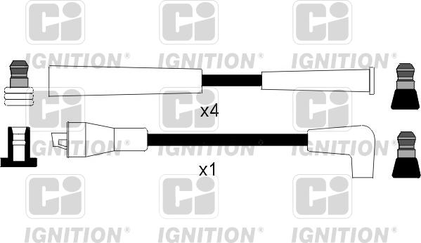 Quinton Hazell XC817 - Augstsprieguma vadu komplekts www.autospares.lv