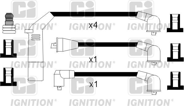 Quinton Hazell XC884 - Augstsprieguma vadu komplekts www.autospares.lv