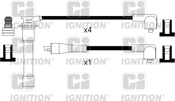 Quinton Hazell XC821 - Augstsprieguma vadu komplekts www.autospares.lv