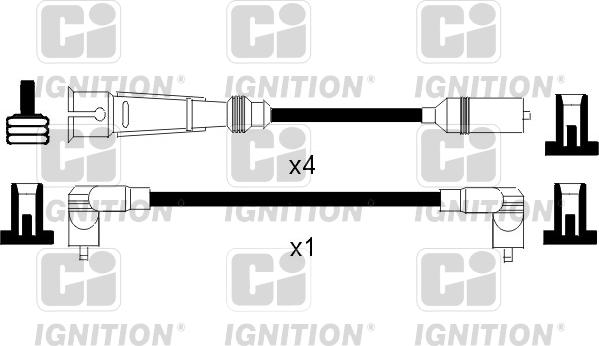 Quinton Hazell XC828 - Augstsprieguma vadu komplekts www.autospares.lv