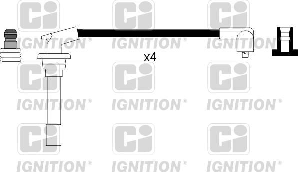 Quinton Hazell XC879 - Augstsprieguma vadu komplekts www.autospares.lv