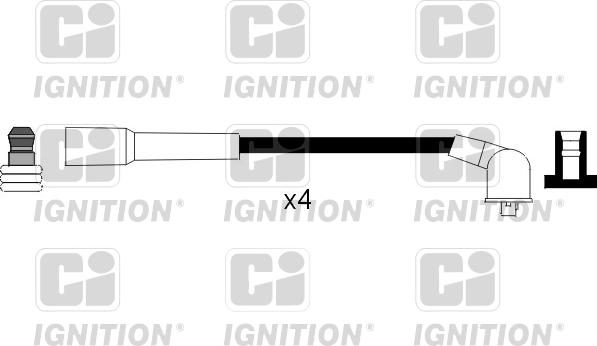 Quinton Hazell XC876 - Augstsprieguma vadu komplekts www.autospares.lv