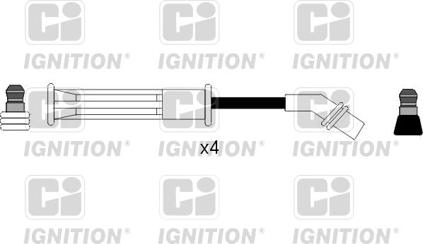 Quinton Hazell XC871 - Augstsprieguma vadu komplekts www.autospares.lv