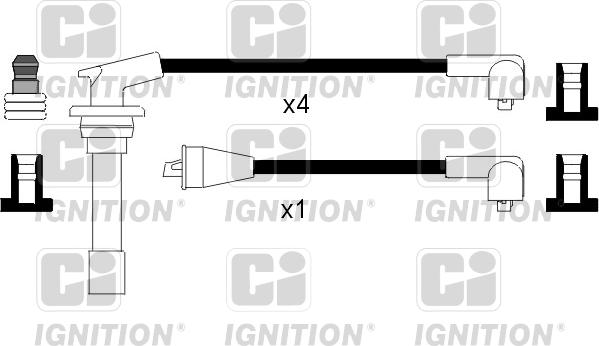 Quinton Hazell XC873 - Augstsprieguma vadu komplekts www.autospares.lv