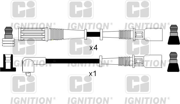 Quinton Hazell XC366 - Augstsprieguma vadu komplekts www.autospares.lv