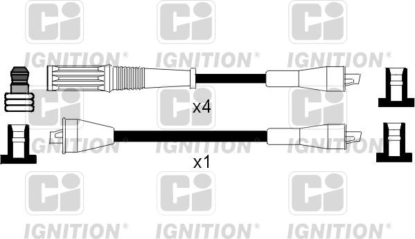 Quinton Hazell XC368 - Augstsprieguma vadu komplekts www.autospares.lv