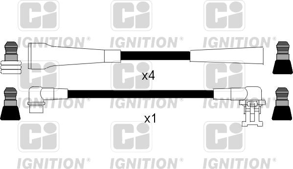 Quinton Hazell XC302 - Augstsprieguma vadu komplekts www.autospares.lv