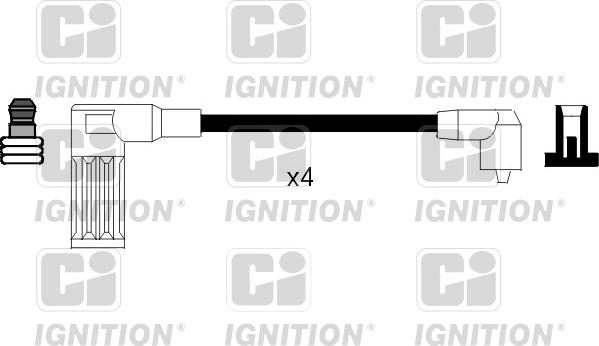 Quinton Hazell XC377 - Augstsprieguma vadu komplekts www.autospares.lv