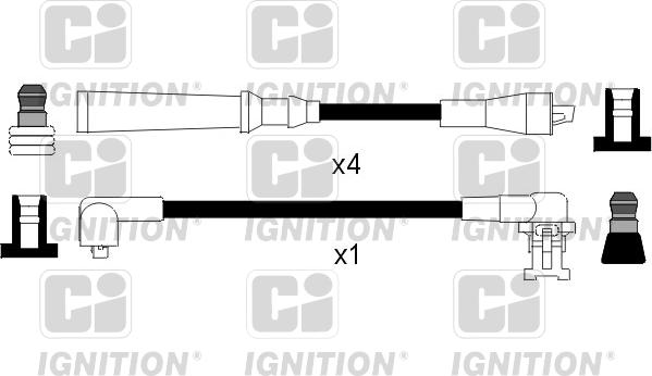 Quinton Hazell XC267 - Augstsprieguma vadu komplekts autospares.lv