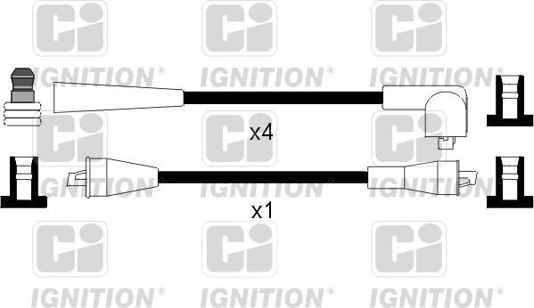 Quinton Hazell XC209 - Комплект проводов зажигания www.autospares.lv