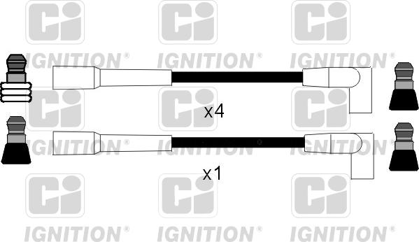 Quinton Hazell XC204 - Augstsprieguma vadu komplekts www.autospares.lv