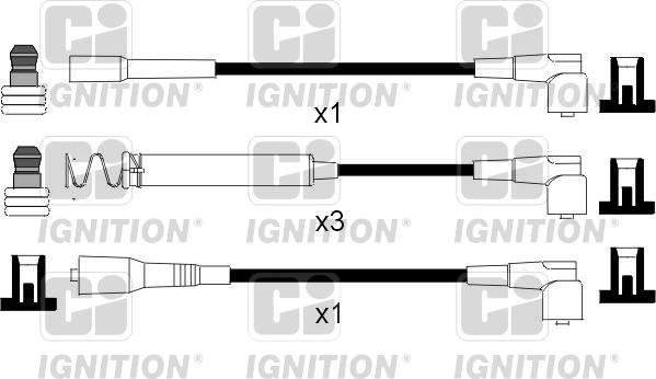 Quinton Hazell XC794 - Augstsprieguma vadu komplekts www.autospares.lv