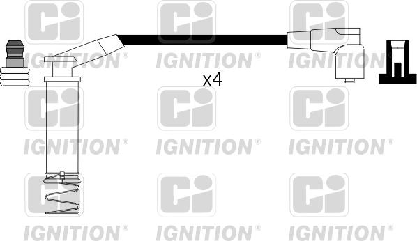 Quinton Hazell XC795 - Augstsprieguma vadu komplekts www.autospares.lv