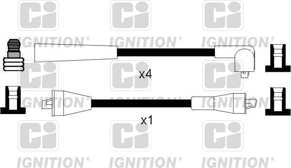 Quinton Hazell XC791 - Augstsprieguma vadu komplekts www.autospares.lv