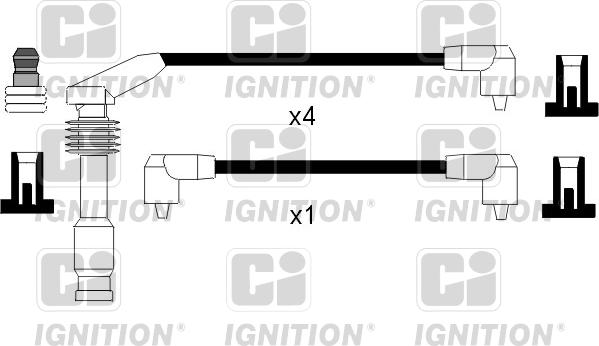 Quinton Hazell XC797 - Augstsprieguma vadu komplekts www.autospares.lv