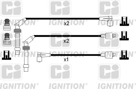 Quinton Hazell XC716 - Augstsprieguma vadu komplekts www.autospares.lv