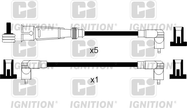 Quinton Hazell XC788 - Augstsprieguma vadu komplekts www.autospares.lv