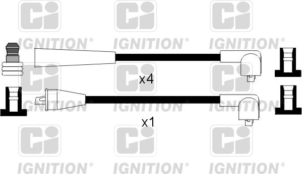 Quinton Hazell XC783 - Augstsprieguma vadu komplekts www.autospares.lv