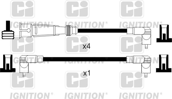 Quinton Hazell XC774 - Augstsprieguma vadu komplekts www.autospares.lv