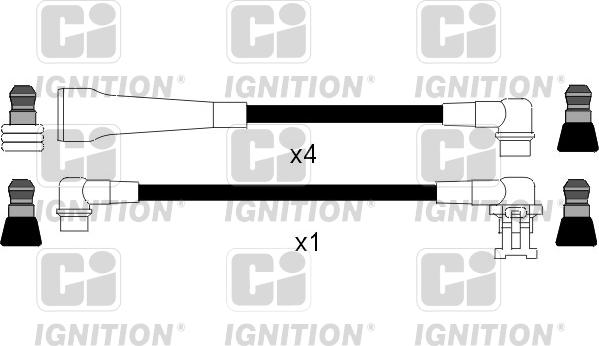 Quinton Hazell XC775 - Augstsprieguma vadu komplekts www.autospares.lv