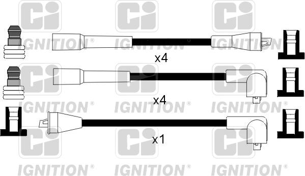 Quinton Hazell XC771 - Augstsprieguma vadu komplekts www.autospares.lv