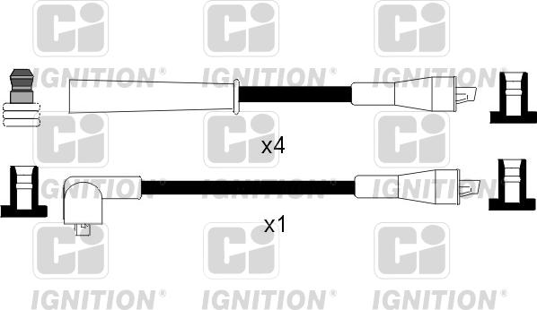 Quinton Hazell XC772 - Augstsprieguma vadu komplekts www.autospares.lv