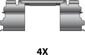 Raicam 12079454 - Piederumu komplekts, Disku bremžu uzlikas www.autospares.lv