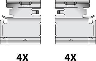 Raicam 12079414 - Accessory Kit for disc brake Pads www.autospares.lv