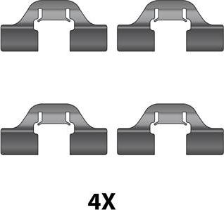 Raicam 12079431 - Accessory Kit for disc brake Pads www.autospares.lv