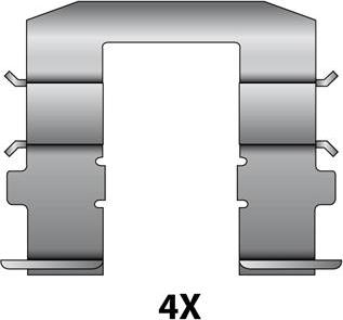 Raicam 12079583 - Piederumu komplekts, Disku bremžu uzlikas www.autospares.lv