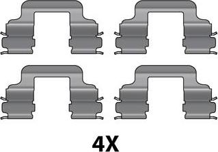 Raicam 12079579 - Accessory Kit for disc brake Pads www.autospares.lv