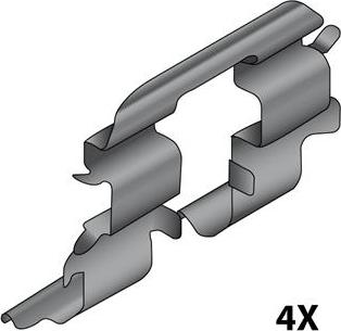 Raicam 12079674 - Piederumu komplekts, Disku bremžu uzlikas www.autospares.lv