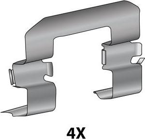 Raicam 12079672 - Accessory Kit for disc brake Pads www.autospares.lv