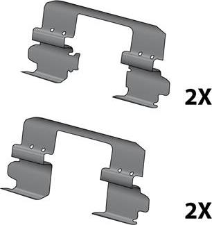 Raicam 12079677 - Piederumu komplekts, Disku bremžu uzlikas www.autospares.lv