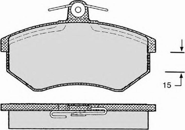 Raicam 8130 - Тормозные колодки, дисковые, комплект www.autospares.lv