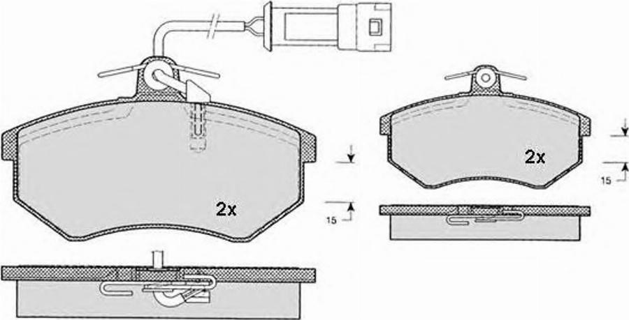 Raicam 813.1 - Тормозные колодки, дисковые, комплект www.autospares.lv