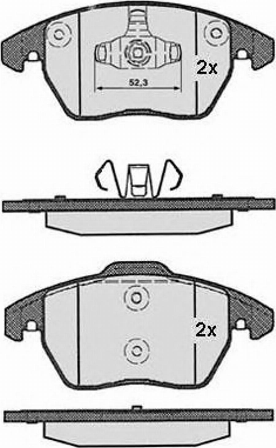 Raicam 817.1 - Bremžu uzliku kompl., Disku bremzes www.autospares.lv