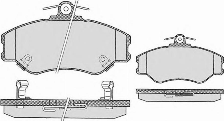 Raicam 7400 - Тормозные колодки, дисковые, комплект www.autospares.lv