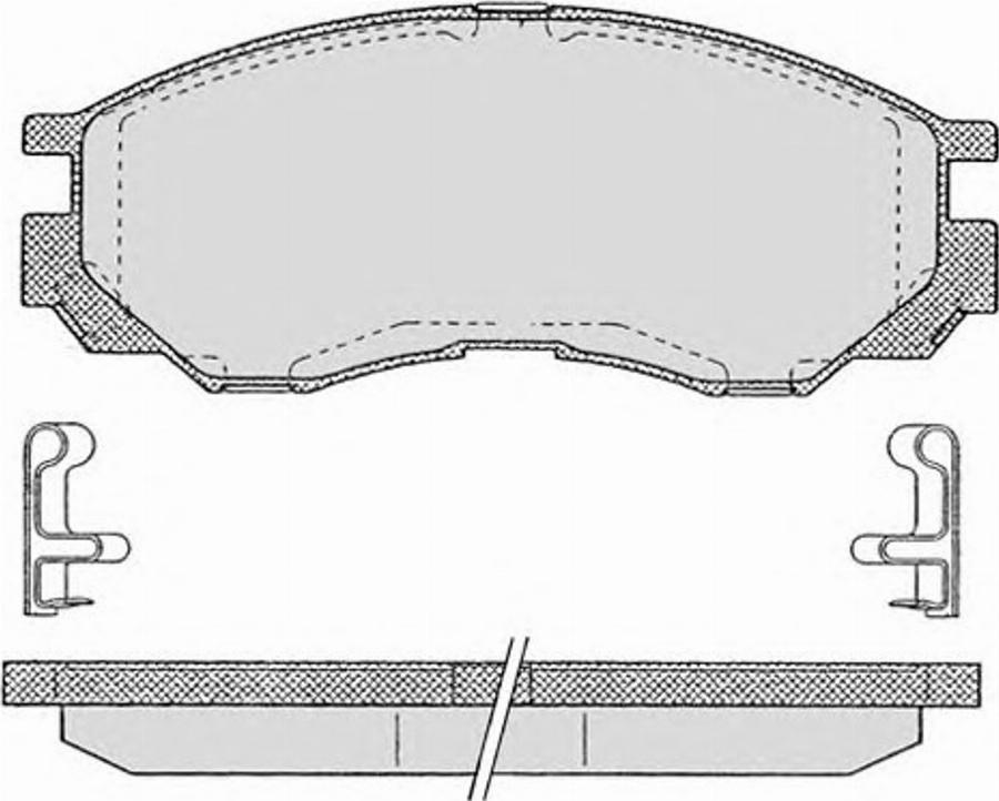 Raicam 7060 - Brake Pad Set, disc brake www.autospares.lv