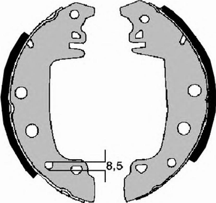 Raicam 7120RP - Bremžu loku komplekts www.autospares.lv