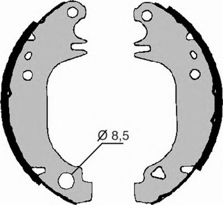 Raicam 7225RP - Bremžu loku komplekts www.autospares.lv