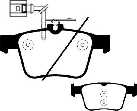 Woking P16163.11 - Тормозные колодки, дисковые, комплект www.autospares.lv