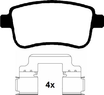 Raicam RA.0941.0K1 - Bremžu uzliku kompl., Disku bremzes www.autospares.lv