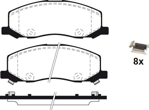 Raicam RA.0963.0K1 - Bremžu uzliku kompl., Disku bremzes www.autospares.lv