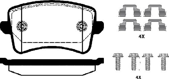 Raicam RA.0915.0K2 - Bremžu uzliku kompl., Disku bremzes www.autospares.lv