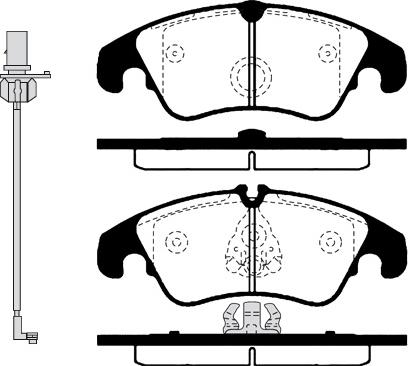 KRAFT AUTOMOTIVE 6000011 - Bremžu uzliku kompl., Disku bremzes www.autospares.lv